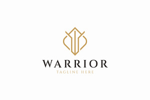 Warrior Letter W Logo Abstract Sword, a Branding & Logo Template by Signatoro