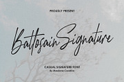 Battosain Signature Modern Script, a Script Font by Maulana Creative (Thumbnail 1 of 7)