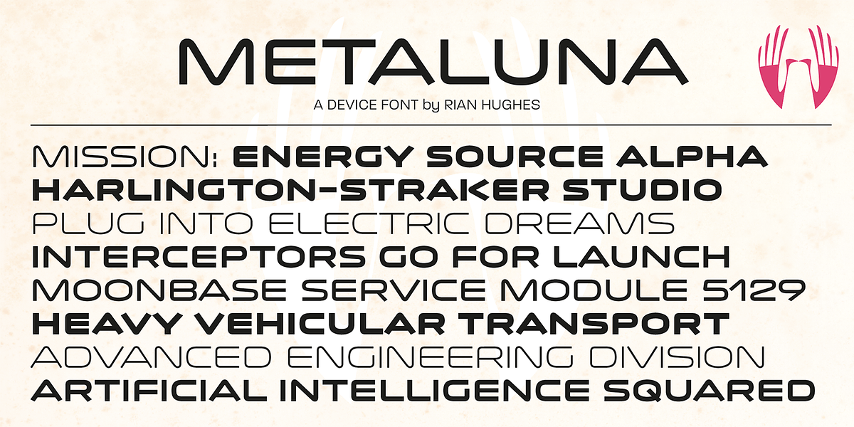 Metaluna, a Sans Serif Font by Device (Photo 3 of 5)