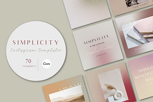 Simplicity Insta Templates for Canva