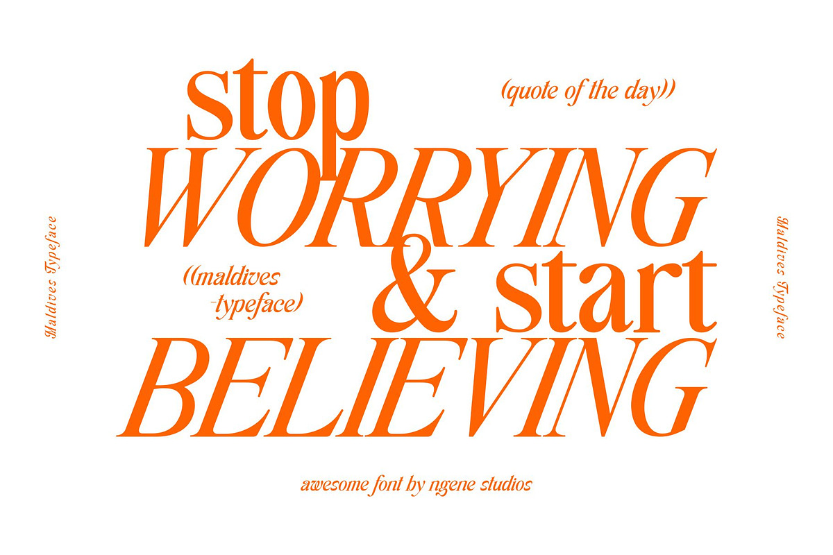 Maldives Typeface, a Serif Font by ngene (Photo 6 of 12)