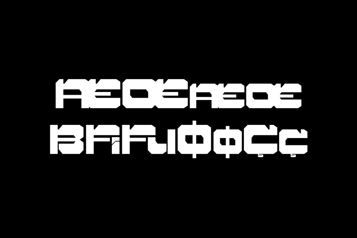 Ironga - Futuristic Font, a Sans Serif Font by QR Design Studio (Photo 7 of 11)
