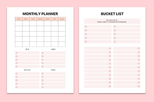 Editable Daily Goal Planner Canva