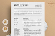 Resume/CV - The Bryan, a Resume Template by CreativeLandStudio (Thumbnail 1 of 9)