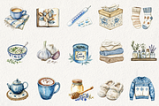 Watercolor Cold Season Clipart, an Illustration by NadiaTheronArt (Thumbnail 2 of 5)