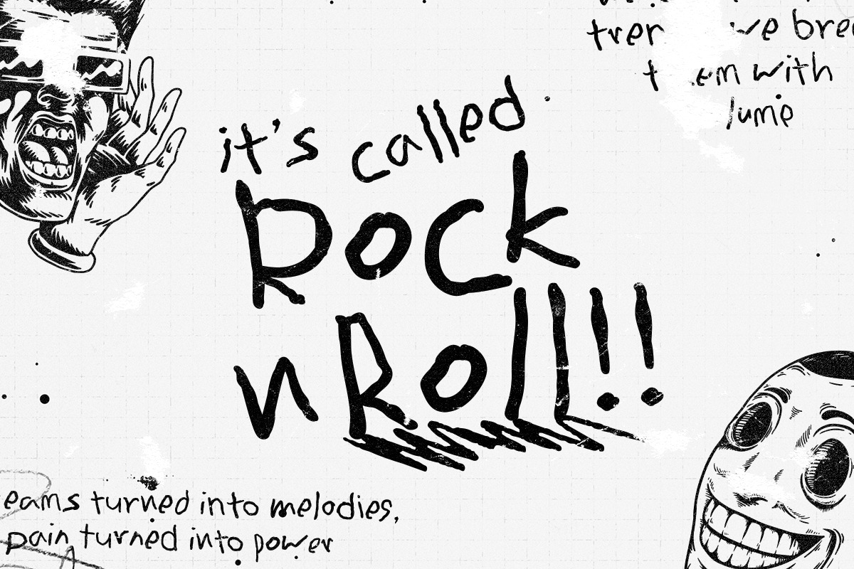 Stiff Ballpoint - Messy Handwritten, a Handwritten Font by Bale Type (Photo 7 of 9)