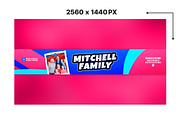 Vlogger Family YouTube banner, a Social Media Template by Vaughn Studios (Thumbnail 2 of 5)