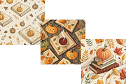 Autumn Book Cottagecore Patterns, a Pattern Graphic by FloridPrintables (Thumbnail 4 of 11)