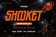 Shooket - Sport Display Font, a Sans Serif Font by twinstd (Thumbnail 1 of 9)
