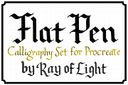 Blackletter Procreate Brushes, a Brush Add-On by Ray of Light Design (Thumbnail 1 of 3)