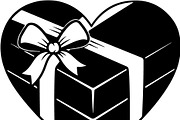 Black Heart Love Silhouette Icons Se, an Illustration by Designer_Momina (Thumbnail 7 of 18)