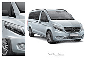 European Light Commercial Van Mockup, a Mockup by Vector Room (Thumbnail 3 of 4)