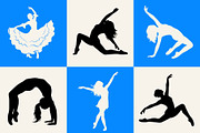 Dance Motion and Fluidity silhouette, an Object Graphic by Designgrove (Thumbnail 2 of 4)