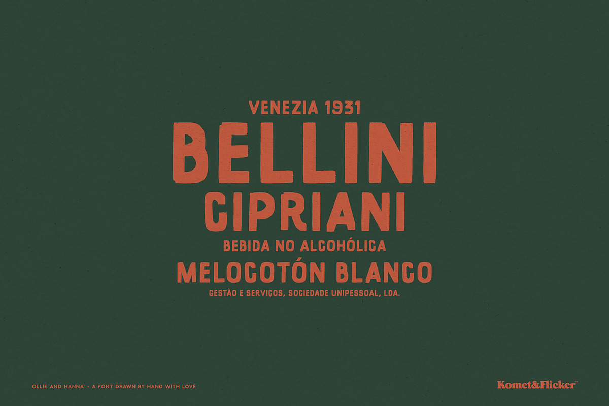 Ollie and Hanna, a Sans Serif Font by Komet & Flicker (Photo 12 of 13)