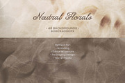 Neutral Florals textured backgrounds, a Background Graphic by DigARTbyHavroshka (Thumbnail 4 of 13)