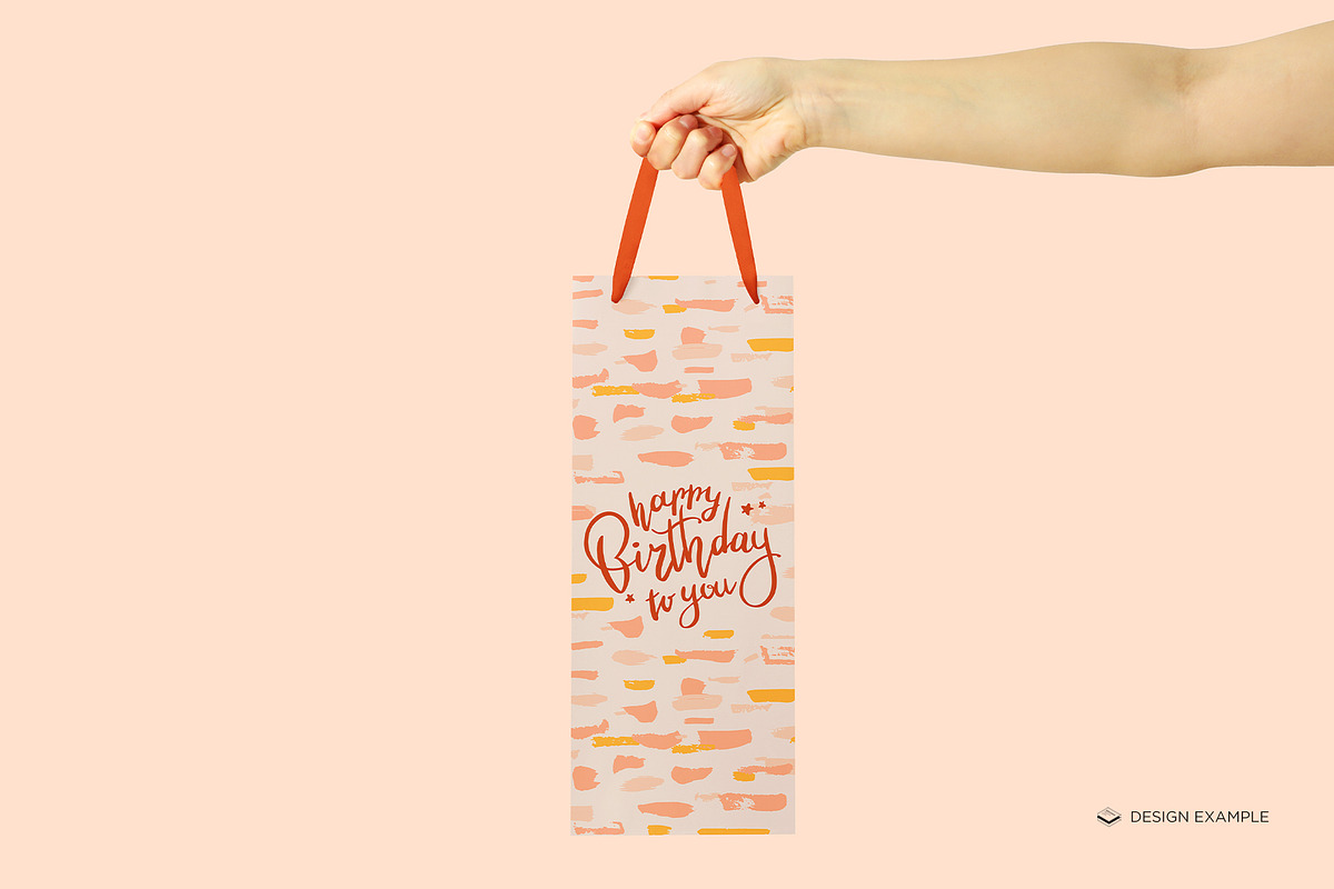 Wine Size Gift Bag Mock-up, a Print Template by Branda Keeps (Photo 11 of 17)