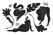 Trendy Matisse-styled posters + set, a Decorative Illustration by PaperTrident (Thumbnail 2 of 11)