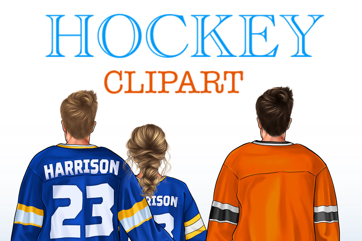 Couple clipart, Hockey clipart, a Person Illustration by Elenbushe (Photo 3 of 3)