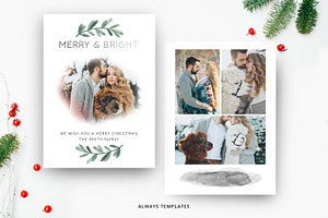 Christmas Card Template CC040