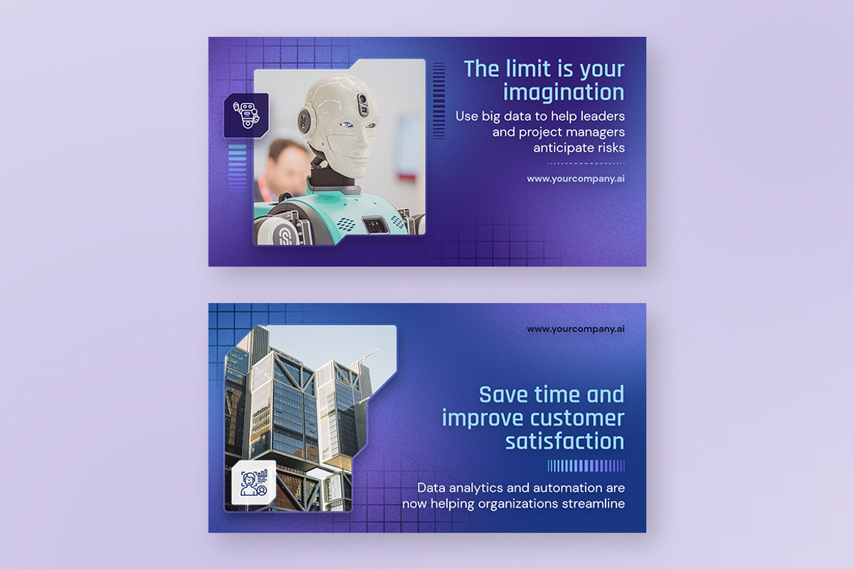 AI Facebook Post Templates, a Social Media Template by Brandify Studio