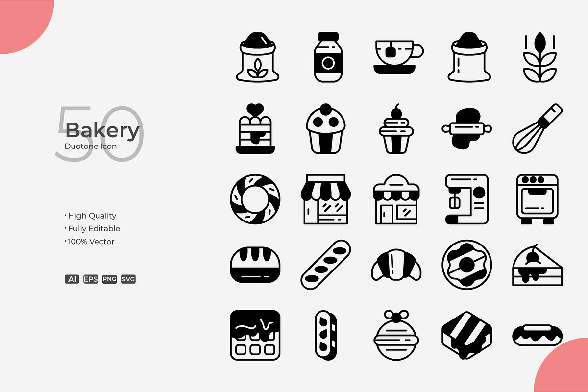 Bakery Duotone Icons, a Duotone Icon by Bloodline