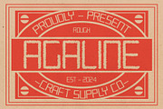 Agaline Rough, a Sans Serif Font by Craft Supply Co. (Thumbnail 1 of 8)
