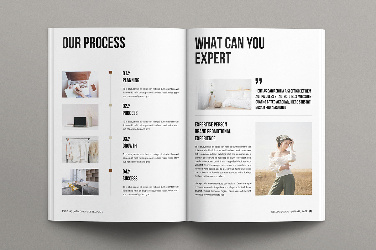 Welcome Guide Template, a Brochure Template by E-Type (Photo 4 of 7)