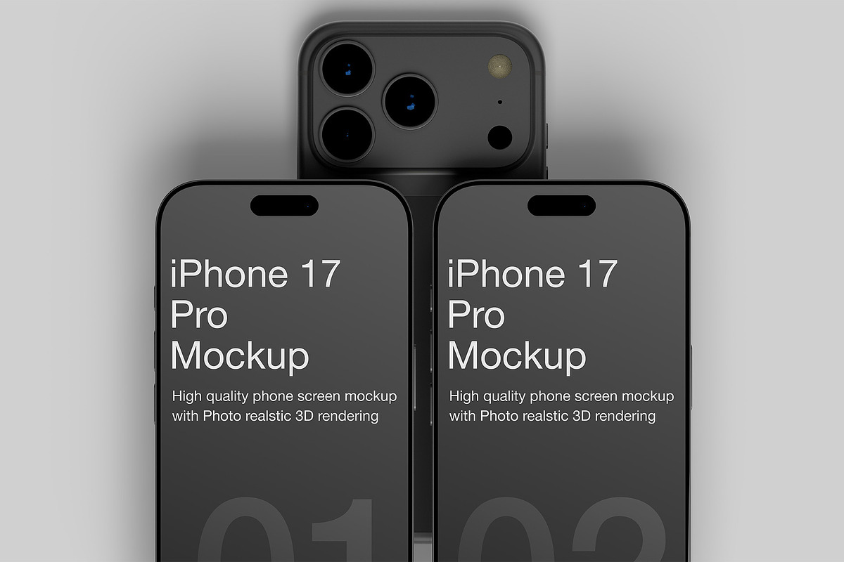 iPhone 17 Pro Max Screen Mockup, an iPhone Mockup by Eka Restu D. Putra (Photo 6 of 14)