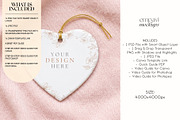 Heart Ornament Mockup, a Household Mockup by EmpaviMockups (Thumbnail 2 of 6)