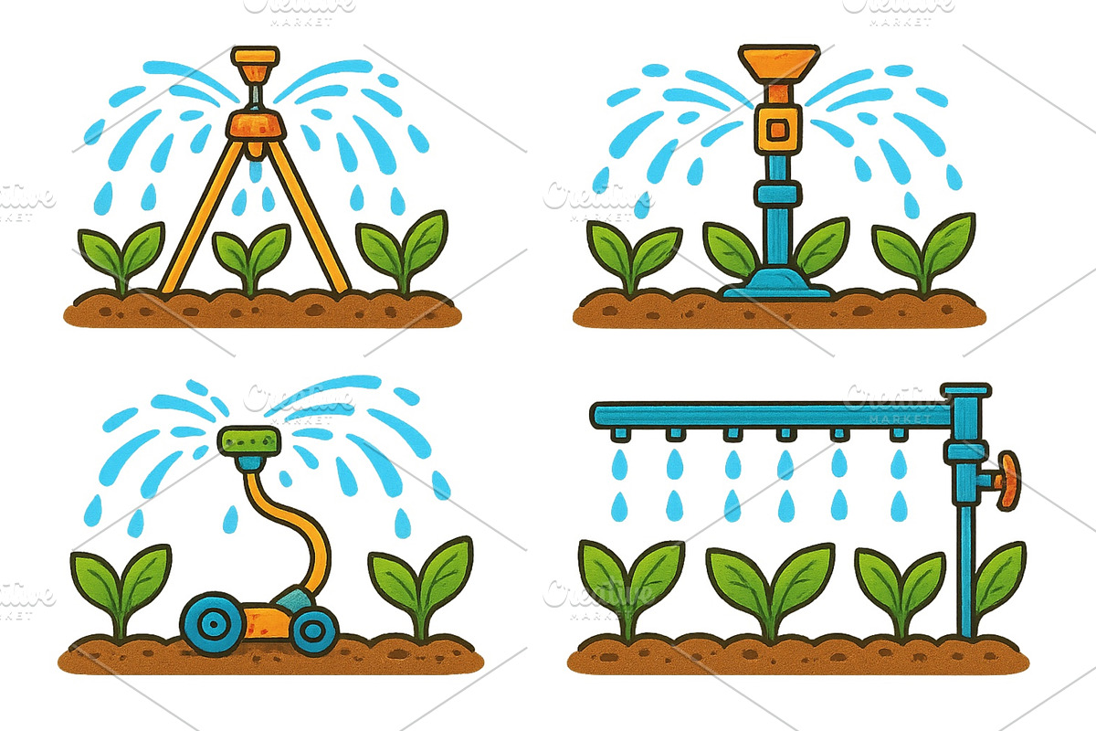 Sprinkler systems showcasing various, an Object Illustration by ZinetroN