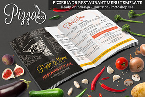 Pizzeria or Restaurant Menu Template