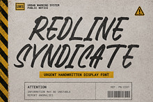 Redline Syndicate Display Font