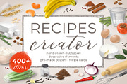 Recipes Creator Element Set, a Decorative Illustration by LeiaSW (Thumbnail 1 of 13)