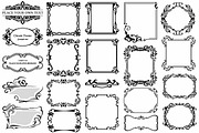 Vintage frames, a Pattern Graphic by LineworkStock (Thumbnail 11 of 12)