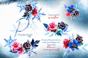 Hand-Painted Princess Clipart, a Decorative Illustration by ArtCreationsDesign (Thumbnail 11 of 21)
