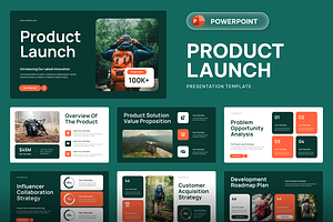 Product Launch Powerpoint, a Presentation Template by Sixtemp