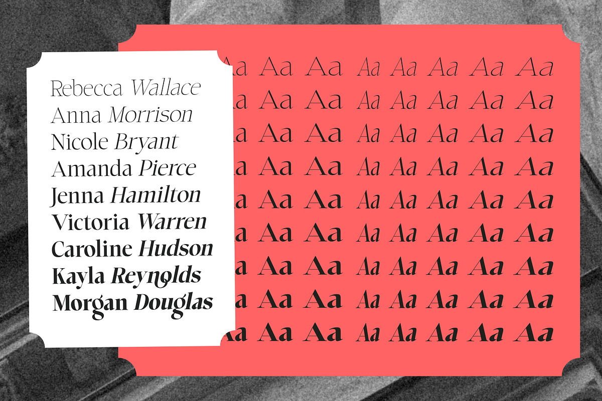Choppin Serif | 91 Style Font, a Serif Font by Bosstype Studio (Photo 14 of 15)