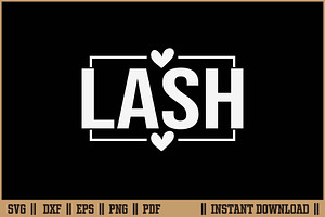LASH Artist Beauty & Lash Quote SVG, a Work Illustration by Handy Arts Studio