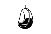 Hanging Egg Chair Silhouette Bundle, an Illustration by Designer_Momina (Thumbnail 3 of 51)