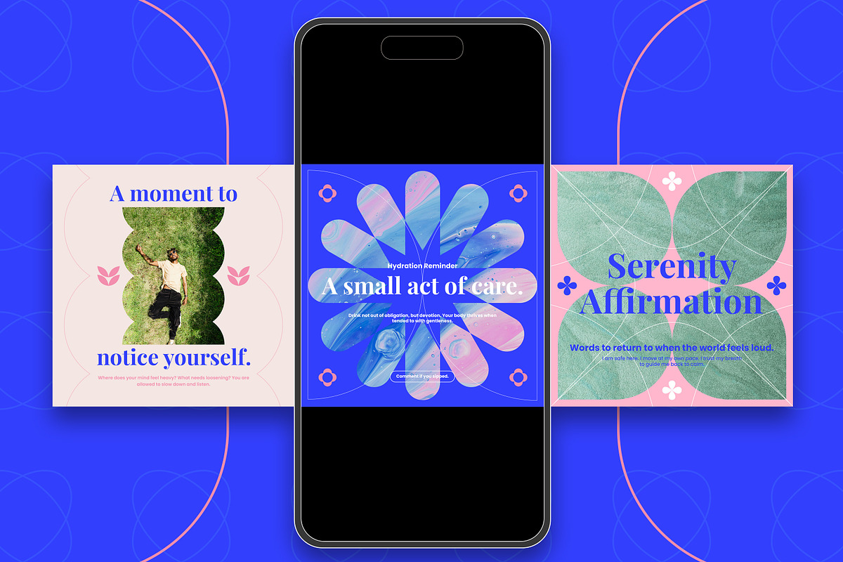 Serenity Wellness Instagram Template, a Social Media Template by Nenjo Studio (Photo 2 of 5)