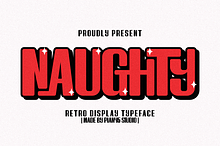 Naughty - Retro Display Typeface