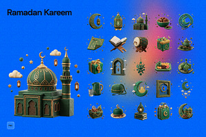 3D Ramadan Kareem, an Object Graphic by Pengedar Seni
