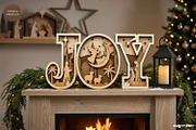 3D Nativity Word Stands SVG Bundle, a Decorative Illustration by svgocean (Thumbnail 2 of 7)