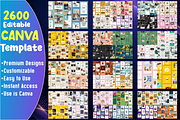 2600 Canva Social Media Templates, a Social Media Template by Ink Gallery (Thumbnail 2 of 7)