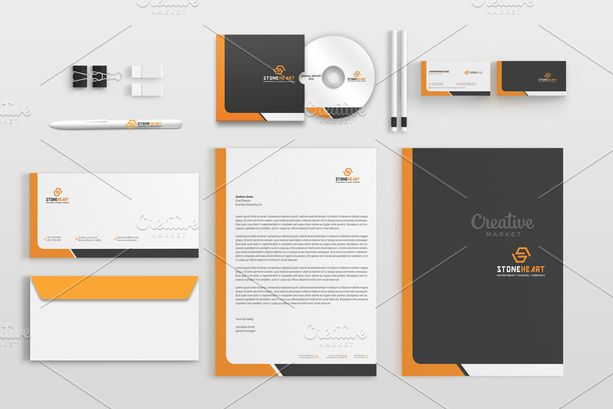 Corporate Stationery Pack, a Stationery Template by BettyDesign (Photo 3 of 10)