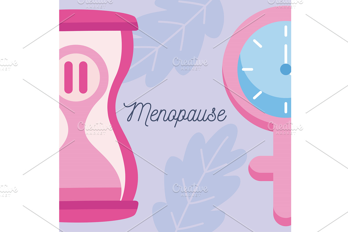 two women menopause icons, an Object Illustration by studiogstock