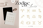 Zodiac Celestial Constellations Set, an Illustration by NassyArt (Thumbnail 2 of 12)