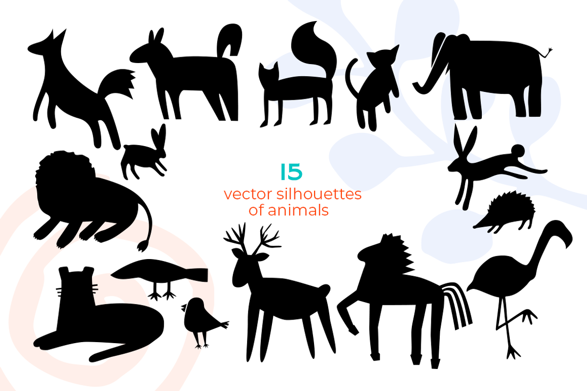 Cute animals on wild textures, an Object Graphic by PixelAesthetic (Photo 3 of 9)