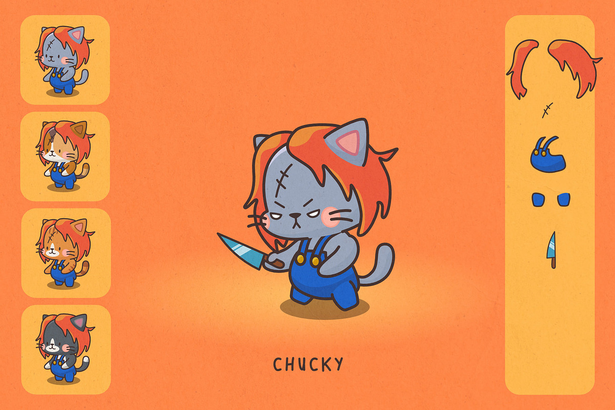 Cats in Costumes: Halloween Edition, an Illustration by Green Room Media (Photo 12 of 27)