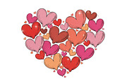 Valentine Heart Brushstroke Png,, an Illustration by Designking (Thumbnail 3 of 6)